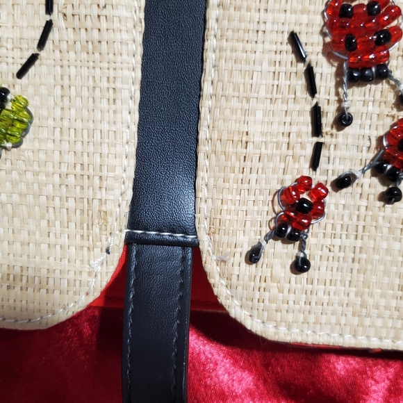 NATURAL STRAW PURSE HANDBAG BEADING MEDIUM MADE IN PHILIPPINES NWOT - Picture 16 of 16